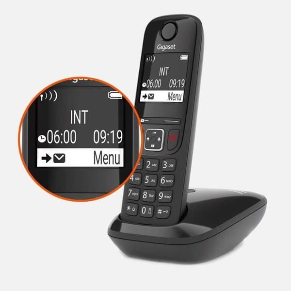 GIGASET fast telefon AS690 Svart
