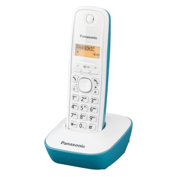 Trådløs telefon Panasonic Corp. KX-TG1611SPC DECT Hvid Turkisblå Rav Turkis, Hvid