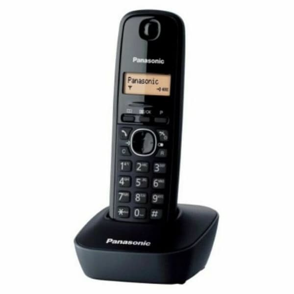 Trådløs telefon Panasonic KX-TG1611SPH Sort Rav Sort