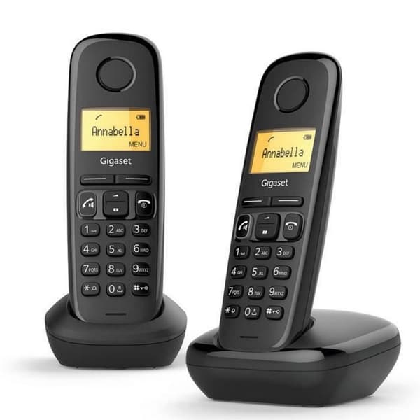 Trådløs telefon Gigaset A270 Duo Sort