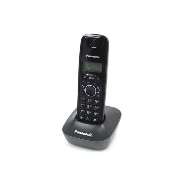 Panasonic KX-TG1611FRH Trådlös DECT Telefon med Bas, Handset, Nummerpresentation, LCD, Svarare