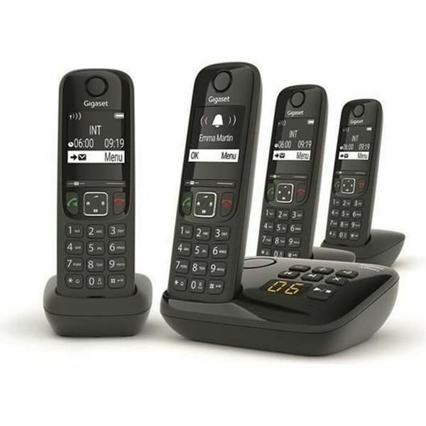 Trådløs telefon Gigaset AS690A Quattro Sort Sort