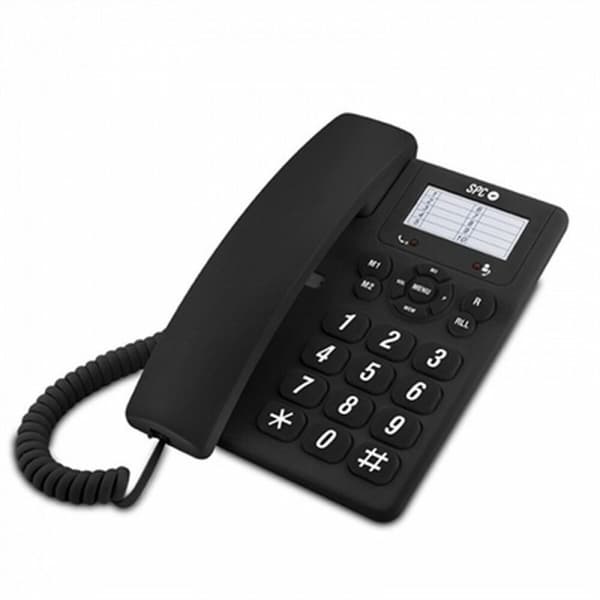 Markkabeltelefon SPC Internet Original Svart