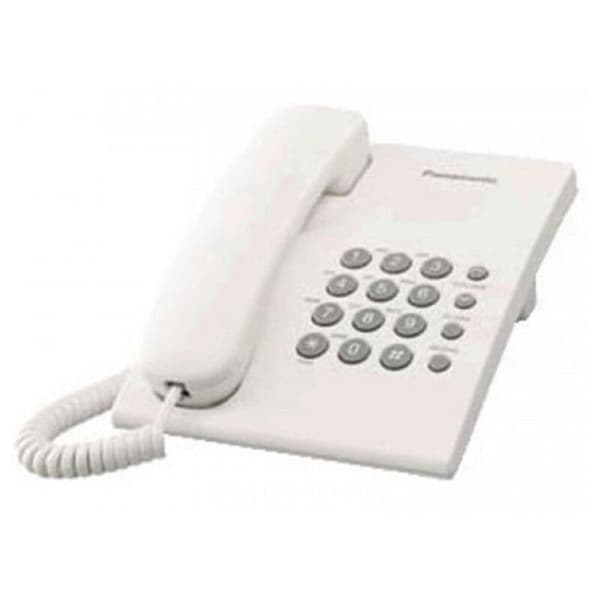 Markkabeltelefon Panasonic KX-TS500EXW Vit Vit