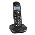 Miniatyrbild 2 av 4: Fast seniortelefon Doro PhoneEasy 100W, sladdlös DECT-förstärkt ljud Svart
