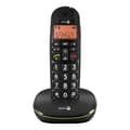 Miniatyrbild 1 av 4: Fast seniortelefon Doro PhoneEasy 100W, sladdlös DECT-förstärkt ljud Svart