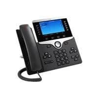 Cisco IP-telefon 8841 VoIP-telefon - 5 rader - Svart Svart, Silver