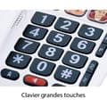 Miniatyrbild 4 av 5: Alcatel TMax 10 senior sladdtelefon - 6 direktminnen med foto - Handsfree-funktion - Vit