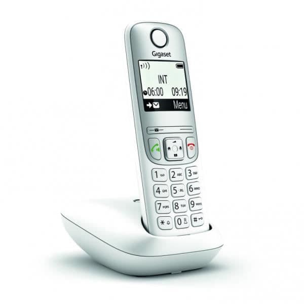 Gigaset A690, Analog telefon, Trådlös terminal, Högtalare, 100 poster, Nummerpresentation, Vit TELEFON