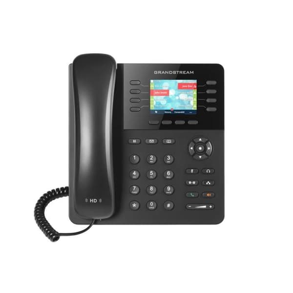 SNOM GXP2135 VoIP-telefon - LCD-färgskärm - HD-ljud - Katalog med 2000 namn och nummer Svart
