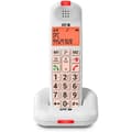 Miniatyrbild 1 av 4: SPC Comfort Kairo - Trådlös seniortelefon, stora knappar, förstärkt ljud, hörapparatkompatibel, samtalsblockering – Vit