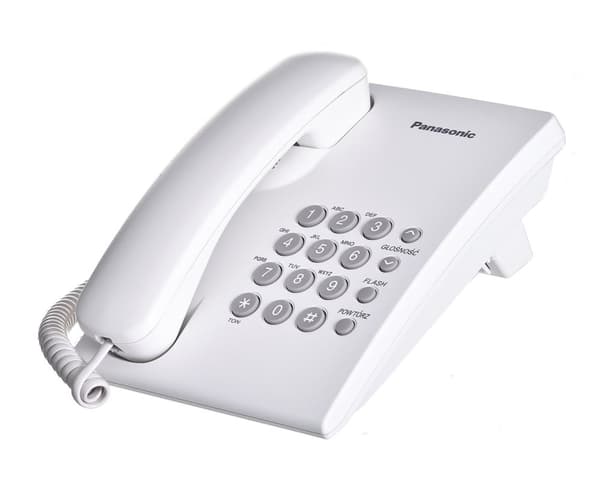 Panasonic KX-TS500PDW telefon Analog telefon Vit