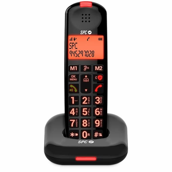 Markkabeltelefon SPC 7612N Svart