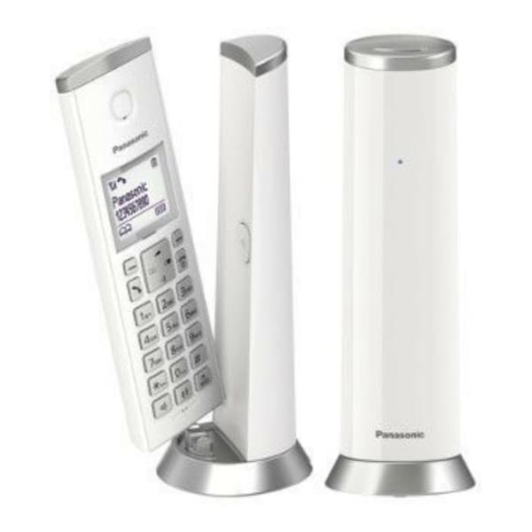 Langaton puhelin Panasonic KX-TGK212SP Valkoinen Hopea, Valkoinen