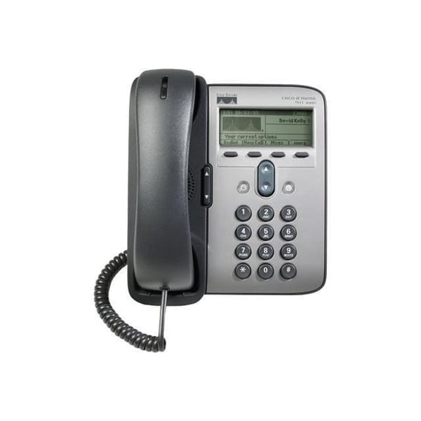 CISCO IP PHONE 7911G VoIP-telefon med 1 användarlicens- REFURBISHED Silver