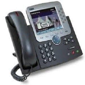 Cisco Unified IP-telefon 7971G-GE - Svart - LCD-skärm - Gigabit Ethernet - Handsfree - Webbläsare- REFURBISHED