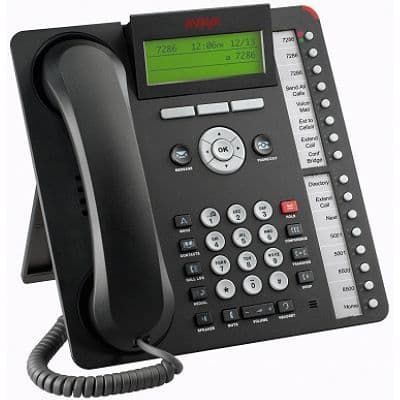 Avaya 1616 IP-telefon - Avaya IP Office - Professionell - Handsfree högtalartelefon - 100 kontaktkatalog- REFURBISHED Svart