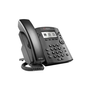 VVX 300 professionell telefon - POLYCOM - 6 linjer - HD-röst - PoE- REFURBISHED
