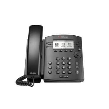 VVX 300 professionell telefon - POLYCOM - 6 linjer - HD-röst - PoE- REFURBISHED