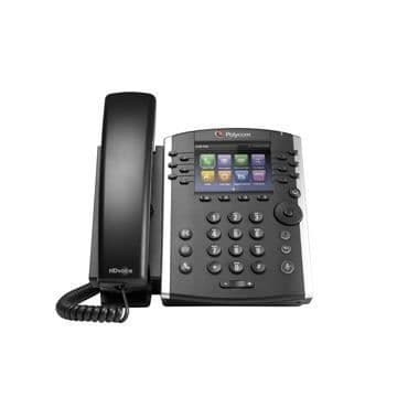 POLYCOM VVX 410 bordstelefon - VoIP - HD Voice - Gigabit Ethernet - Svart- USED