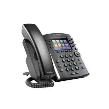 POLYCOM VVX 410 bordstelefon - VoIP - HD Voice - Gigabit Ethernet - Svart- USED