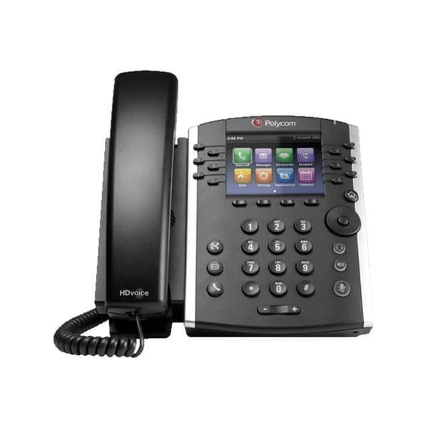 POLYCOM VVX 410 bordstelefon - VoIP - HD Voice - Gigabit Ethernet - Svart- USED Svart