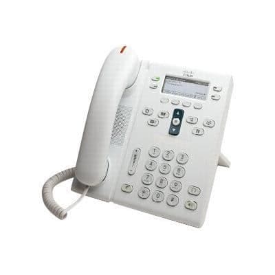 VoIP-telefon CISCO Unified IP Phone 6941 Slimline - SCCP - 4 linjer - vit- USED Vit