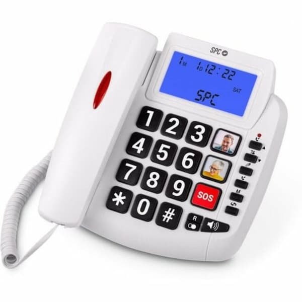 Fastnettelefon SPC 3296B Hvid Hvid