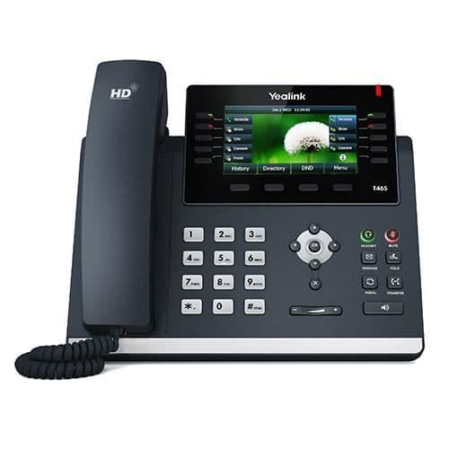 VoIP-telefon - YEALINK - SIP-T46S - 16 linjer - 1000 poster - LCD