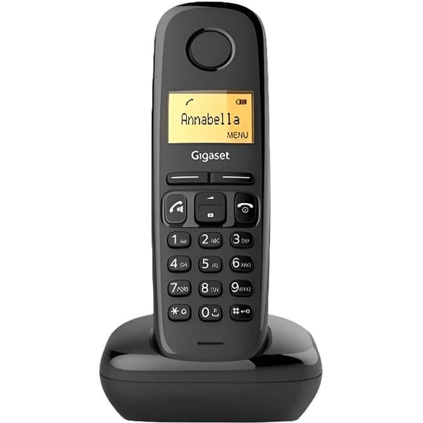 Gigaset A270 Trådlös telefon med DECT\GAP nummerpresentation svart Svart