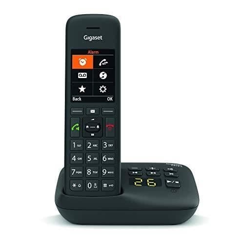 Trådlös telefon - GIGASET - C575A - Integrerad telefonsvarare - Handsfree - Autonomi 14h Svart