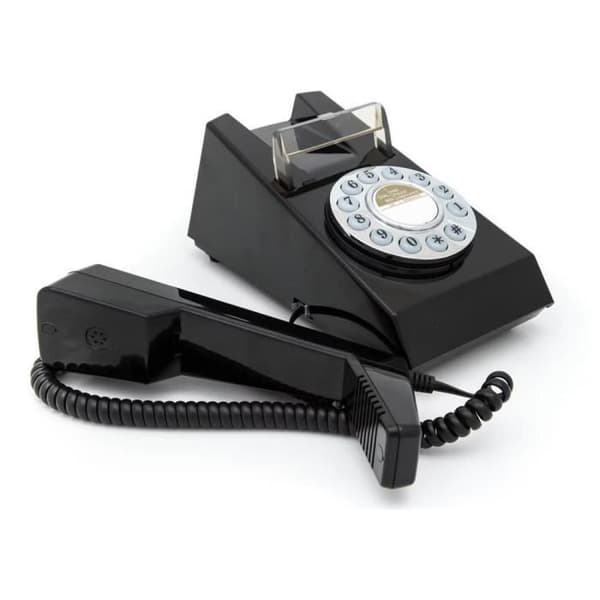 GPO Trim Black - Vintage tryckknappstelefon