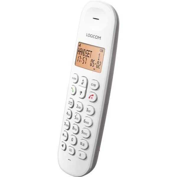 Fast trådlös telefon - LOGICOM - DECT ILOA 155T SOLO - Taupe - Med telefonsvarare