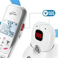 Miniatyrbild 4 av 4: Förstärkt sladdlös telefon med telefonsvarare och SOS-hänge Geemarc Vit