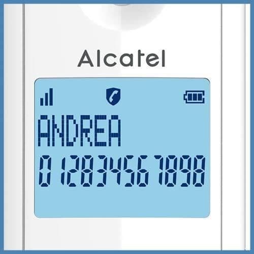 Alcatel Pack Duo F 860 Duo trådlös telefon med reklamsamtalsspärrfunktion vit grå