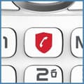 Miniatyrbild 5 av 6: Alcatel Pack Duo F 860 Duo trådlös telefon med reklamsamtalsspärrfunktion vit grå