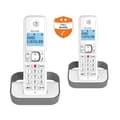 Miniatyrbild 1 av 6: Alcatel Pack Duo F 860 Duo trådlös telefon med reklamsamtalsspärrfunktion vit grå