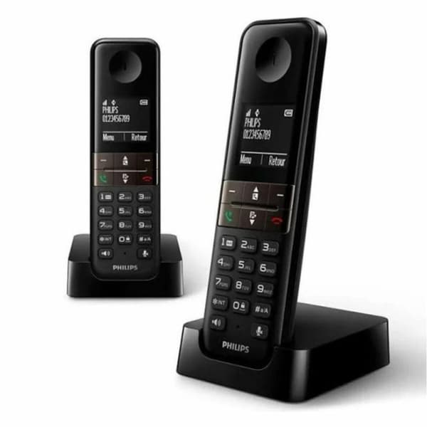 Trådløs Telefon Philips D4702B/34 Duo 1,8" DECT (2 pcs)