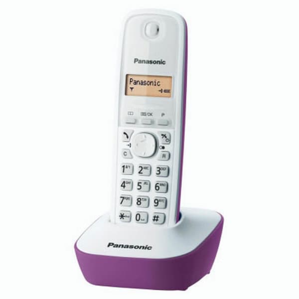 Trådløs telefon Panasonic KX-TG1611FRF Rav Lilla, Hvid