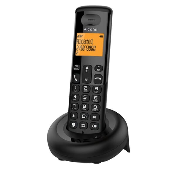 Trådløs telefon Alcatel E160 Sort
