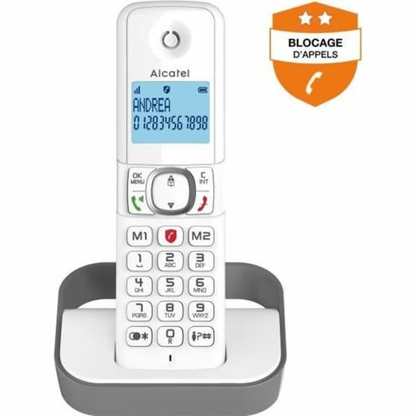 Fastnettelefon Alcatel F860 solo Grå