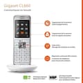 Miniatyrbild 2 av 2: GIGASET CL 660 White Fast telefon - Bakgrundsbelyst färgskärm - 400 kontaktkatalog - Handsfree