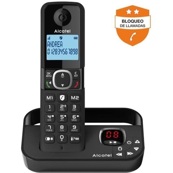 Trådlös telefon ALCATEL F860VOICENOIR Svart