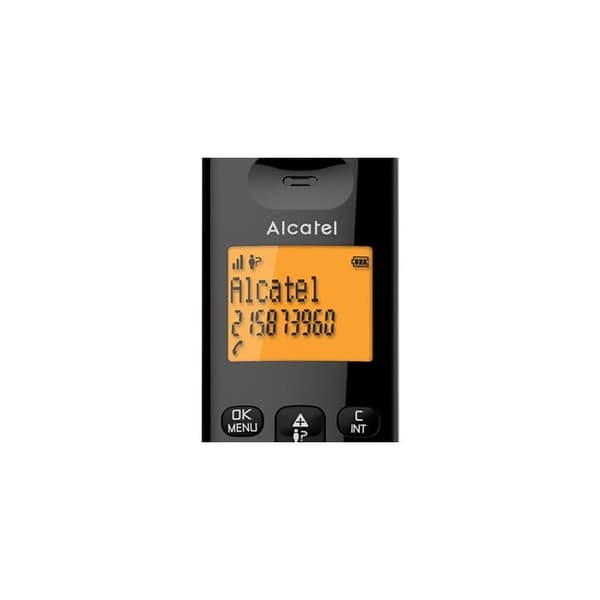 Alcatel E260 S Voice Duo trådlös fast telefon med telefonsvarare och funktion för reklamsamtalsblockering Svart