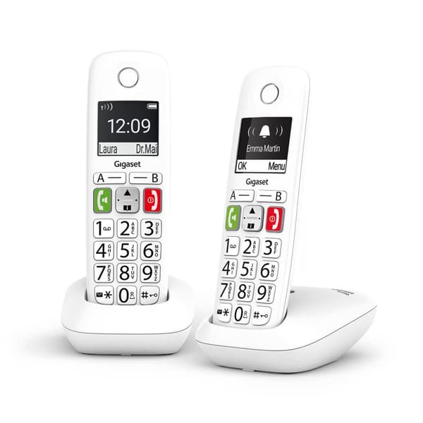 Trådlös Telefon Gigaset E290 Duo Vit Vit