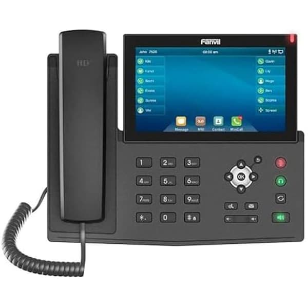Telefonenhet - FANVIL - X7 - 20 SIP-linjer - Handsfree - videocodec Svart