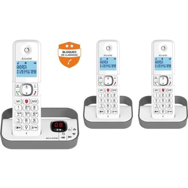Alcatel F 860 VOICE TRIO trådlös telefon