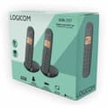 Miniatyrbillede 5 af 6: Fastnettelefon Logicom DECT ILOA 255T DUO Sort
