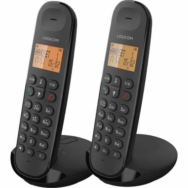 Fastnettelefon Logicom DECT ILOA 255T DUO Sort