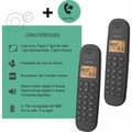 Miniatyrbillede 6 af 6: Fastnettelefon Logicom DECT ILOA 250 DUO Sort